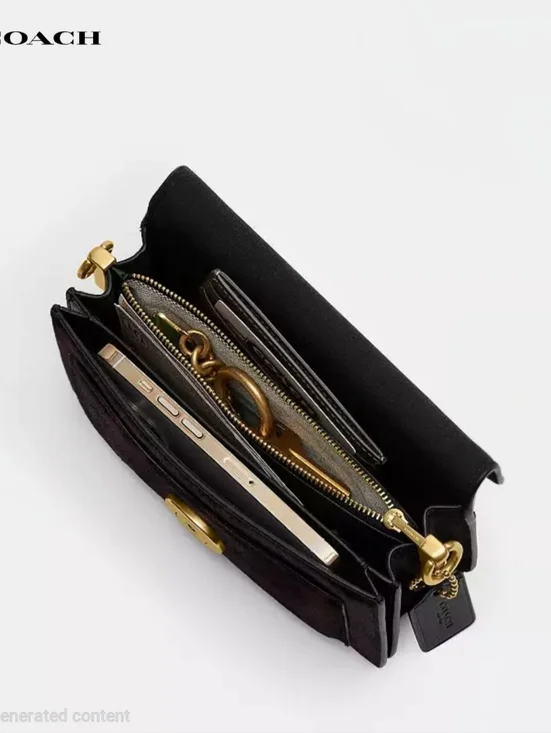 Coach Tabby Shoulder Bag 20 in Haircalf With Brown Leopard with Gold C Hardware - Picture 12 of 16